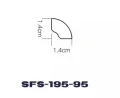 Sztukateria ścienna Ćwierćwałek PolyFoil Foliowana Biała SFS-195-95