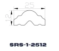 Sztukateria ścienna PolyFoil Biała SRS-1-2512-100 cm