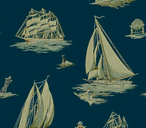 Tapeta Down Easter Boats Ralph Lauren