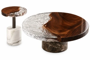 Stolik duo Mesas - marmur naturalny